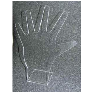 Hand Display aus Acryl 60x50x119mm